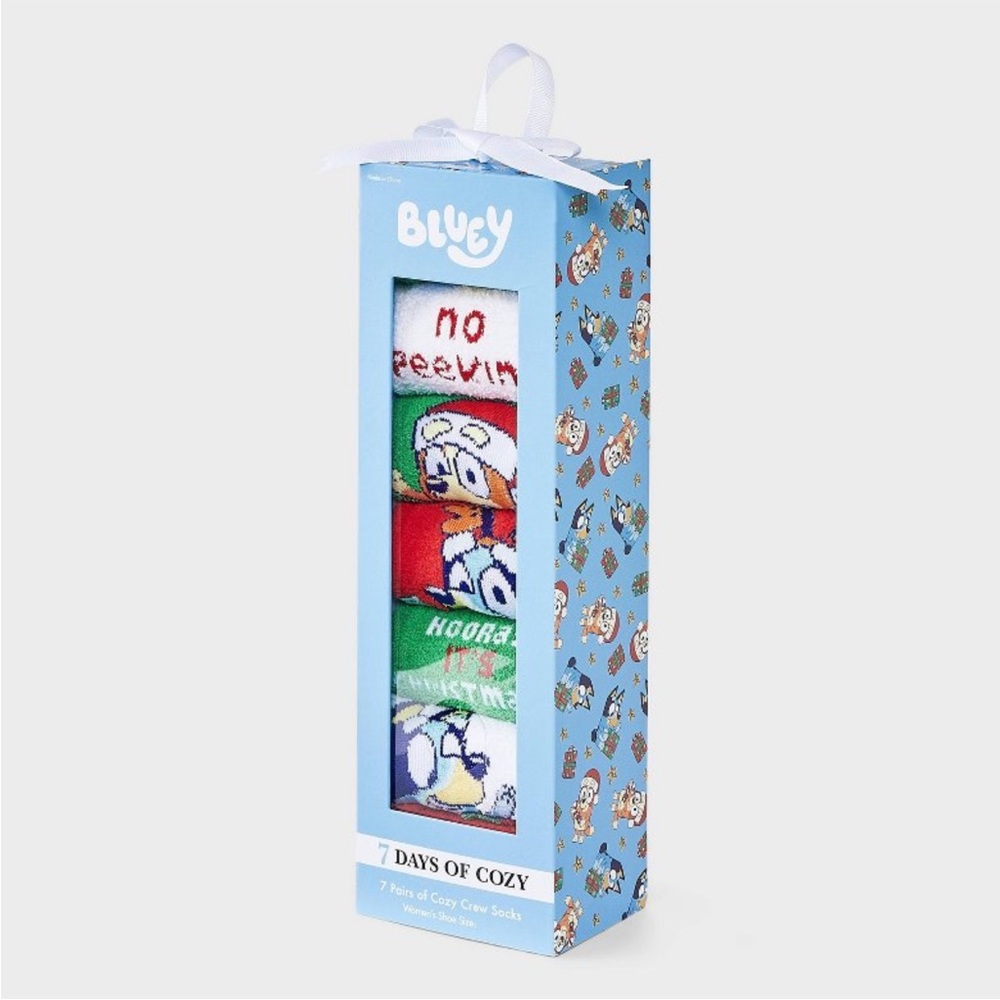 Women’s Bluey 7 Days Of Cozy Crew Socks